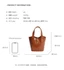 Ins Bucket Bag Little Rich Woman Túi xách 2026 Túi mới Da cá sấu Giỏ rau củ Túi xách làm việc Nhân viên văn phòng