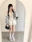 Giày đi biển mùa hè trong nhà và ngoài trời đế dày 8cm, dép xỏ ngón mũi vuông chống trượt đơn giản