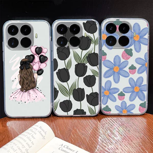 Dành Cho Xiaomi 17T Pro Ốp điện thoại Hoa Hồng Họa Tiết Trong Suốt Mềm TPU Silicon Chống Sốc Bảo Vệ Siêu Mỏng Ốp điện thoại Chống Trơn Trượt Coque
