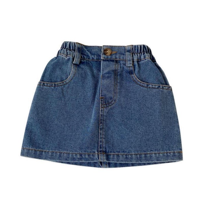Váy Denim Bé Gái Phong Cách Mới Váy Chữ A Thời Trang Mùa Hè Cho Trẻ Em