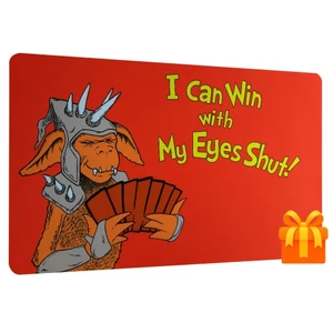 Thảm chơi cho các trò chơi bài có thiết kế thủ công của Roger Kobold Goblin, Thích hợp để giao dịch trò chơi bài và chơi game trên bàn. Tấm lót bàn cao su chống trượt 24X14 Inch này