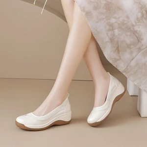 Giày đế mềm đế mềm mùa xuân thu đế dày miệng nông phong cách Trung Hoa mới thoải mái và giản dị