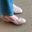 Giày Sandal Bao Đầu Nhẹ Nhàng Nữ Mới Màu Hồng Ngọt Ngào Và Nhẹ Nhàng Mũi Tròn Bằng Sáng Chế D