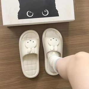 Dễ Thương Miffy Thỏ EVA Dép Nữ Nhà Trong Nhà Chống Trơn Trượt Chống Mùi Hôi Áo Khoác Ngoài San