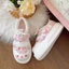 Hoạt hình dễ thương cô gái Nhật Bản nổi tiếng giày trắng đế dày giày thường sinh viên giày th