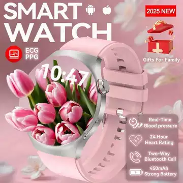 Đồng chăm sóc sức khỏe mới 2025 dành cho nam giới, đo huyết áp chính xác, ECG+PPG+HRV, theo dõi thể dục, đồng hồ thông