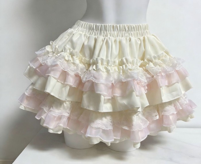 Ba Lê Ngọt Ngào Ren Váy Cao Cấp Giảm Béo Ánh Sáng Người Mặc Váy Nhỏ Lông Tơ Bánh Váy Mở