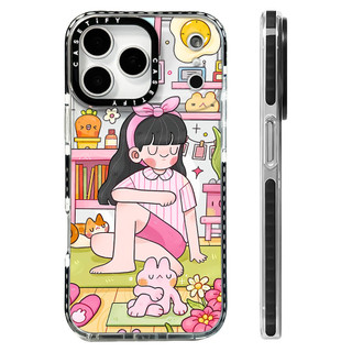 Phim Hoạt Hình Dễ Thương Tại Nhà Yoga Girl Vỏ Sạc Từ Tính Không Dây Tương Thích Cho IPhone16E 14Plus 11 12 13 15 16 17 Pro Max Cover 17AIR Silicon Mềm Trong Suốt Ốp Lưng Chống Sốc