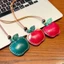 Ping Ping An 'an Handmade Lớp Đầu Tiên Da Bò Móc Khóa Túi Mặt Dây Chuyền Phụ Kiện Da Dễ Thương Mặt Dây Chuyền Tốt Lành