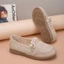 Giày Vải Mới Giày Nữ Vải Lanh Xuân Hè Giày Ngư Dân Giày Lười Slip-on Đế Mềm Giày Thường Giày