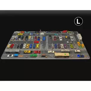 Tỉ Lệ 1: 64 Mẫu 100X50cm Thảm Ô Tô Đường Phố Tokyo Cảnh Đường Bộ Phụ Kiện Bãi Đậu Xe Thảm Cho Xe Diecast Màn Hình Miếng Lót Chuột (Chỉ Mousepad)