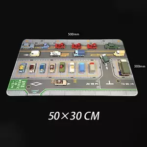Tỉ Lệ 1: 64 Thảm Cảnh Ô Tô Lớn Bãi Đậu Xe Thảm Cho Diecast Mô Hình Xe Hiển Thị Cảnh Đồ Chơi Miếng Lót Chuột Cảnh Hiển Thị (Chỉ Mousepad)