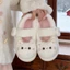 mềm mại dễ thương mèo con lolita Giày Mary Jane cotton giày mùa đông cá tính ngoài trời Velcr