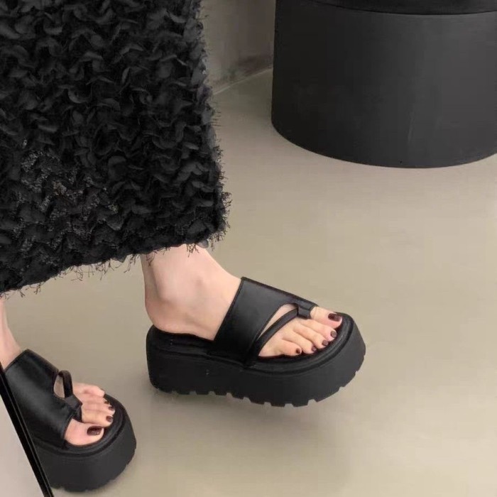 Dép xỏ ngón đế dày đế dày nữ mặc mùa hè không mỏi chân, dép xỏ ngón đi biển thời trang cao cấp