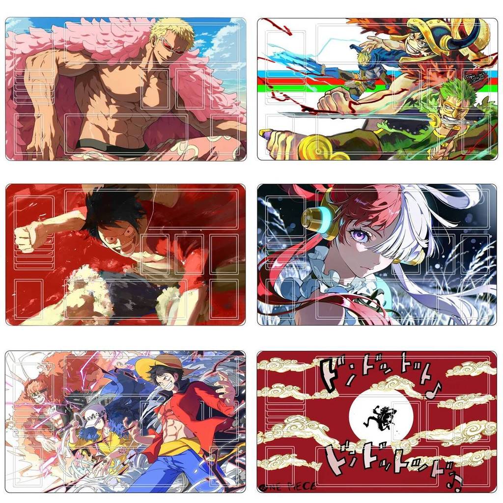 One Piece OPCG 600x350mm Boa Hancock Nika Uta Diy Thẻ giao dịch Playmat Portgas D. Thảm chơi ván cao su đơn Ace Nami