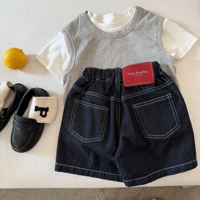 Quần short trẻ em phong cách mới bé trai phong cách Hàn Quốc cotton cotton trẻ em thời trang