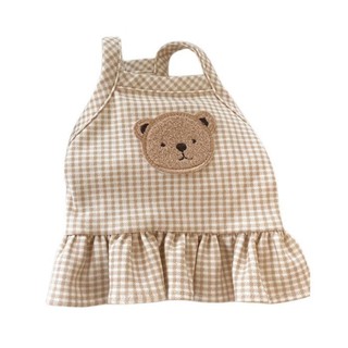 [Sẵn Sàng] Áo Vest Thú Cưng Ren Gấu Kẻ Sọc Dễ Thương Bốn Mùa Phù Hợp Với Teddy Bichon Quần Áo Mèo Nhỏ Size Vừa 1-8kg
