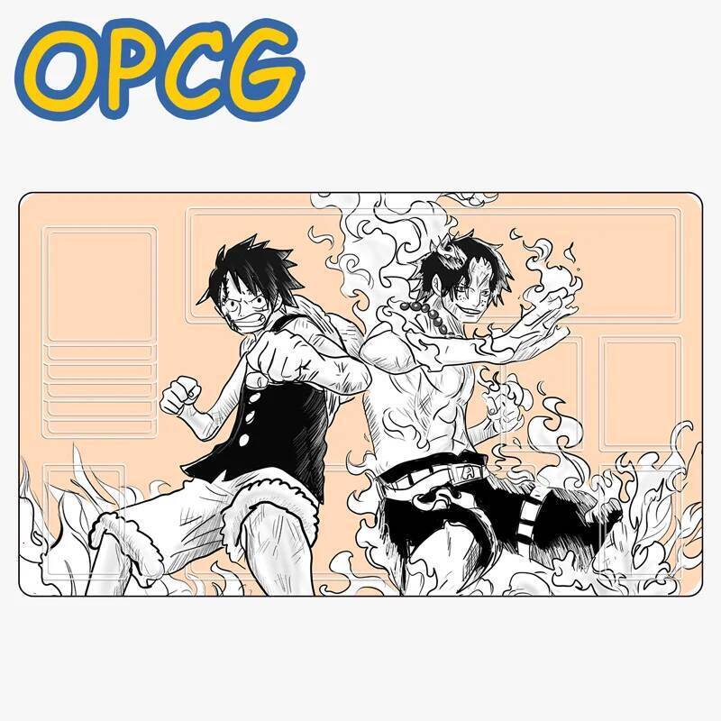 One Piece OPCG 600x350mm Boa Hancock Nika Uta Diy Thẻ giao dịch Playmat Portgas D. Thảm chơi ván cao su đơn Ace Nami