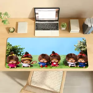 M-Mon-chhi-chiES Miếng Lót Chuột Chống Trơn Trượt Khóa Cạnh DeskMat PC Laptop Phụ Kiện Cao Su Bàn Phím Văn Phòng Trò Chơi Lớn XXL Thảm
