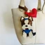 Handmade Da Cừu Ins Túi Mặt Dây Chuyền Chó Yorkshire Móc Khóa Xe Da Dễ Thương Mặt Dây Chuyền