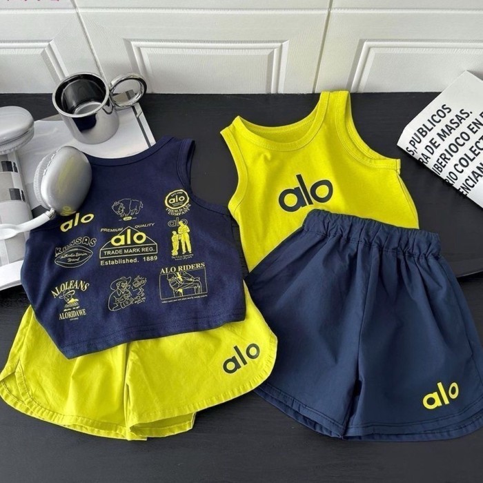 Bộ đồ vest không tay dành cho bé trai và bé gái mùa hè mới dành cho trẻ em phiên bản Hàn Quốc
