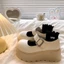 Giày Retro Mary đế cao, váy đế dày, miệng nông, giày da nhỏ đa năng dành cho nữ