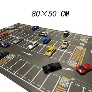 80CM 1: 64 Thảm cảnh ô tô Thảm bãi đậu xe lớn cho mô hình Diecast Xe hiển thị cảnh đồ chơi Tấm lót chuột Cảnh hiển thị (Chỉ có Mousepad)