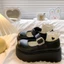 Giày Retro Mary đế cao, váy đế dày, miệng nông, giày da nhỏ đa năng dành cho nữ
