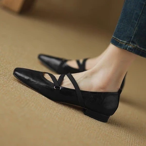 Giày nữ mùa hè Dép sandal PU mùa thu dành cho nữ