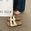 Dép Birkenstock kiểu Pháp dành cho nữ mặc mùa hè kiểu dáng mới, cao cấp và đẹp, có váy, sanda