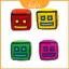Được làm từ bông Pp mềm Con bạn sẽ yêu thích hình học Dash Plushie này