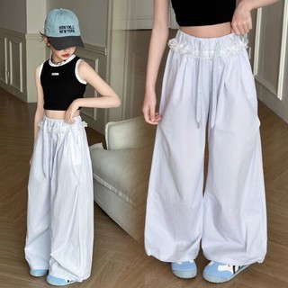 Quần mỏng mùa hè cho bé gái và trẻ lớn Quần ống rộng nhanh khô cho bé Quần thể thao mùa hè chống mu