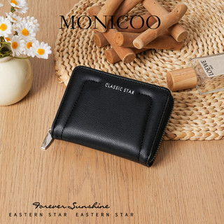 Monicoo Cao Cấp Đa Năng Ví Nữ Đựng Thẻ pu Ví Đựng Tiền Xu Nữ Thời Trang Ngắn Ví Nữ