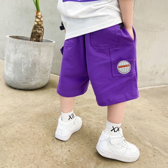 Phong cách mới rộng rãi của trẻ em phải có quần ba phần tư mùa hè quần dài vừa phải quần mỏng