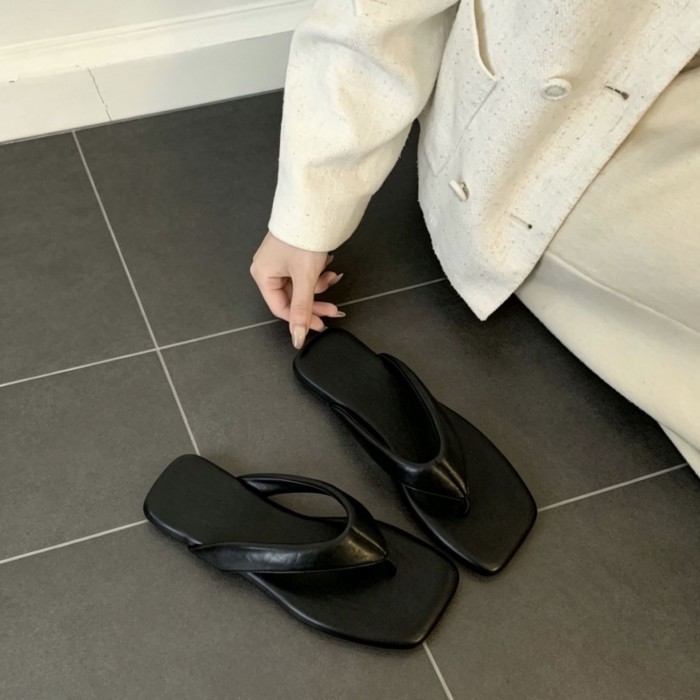 Dép xỏ ngón đế bệt mặc ngoài mùa hè cho nữ, dép xỏ ngón cao cấp, sandal đi biển đi biển
