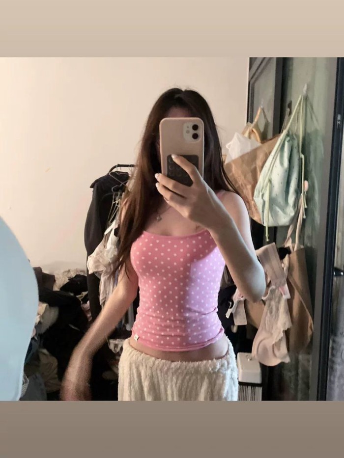hot girl áo vest không tay màu hồng hợp thời trang dành cho nữ mùa hè kiểu dáng mới thiết kế g