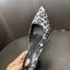 Satin Mùa Hè Cao Gót Bao Đầu Giày Sandal Nữ Mũi Nhọn Giày Cao Gót Nữ Phong Cách Pháp Đế Bao Đ