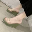 Giày sandal đế dày đế dày dành cho nữ mặc ngoài mùa hè, giày cao gót thời trang và dép đa năng