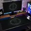 Ma Thuật Xanh Vòng Tròn Miếng Lót Chuột Cao Su Lớn Chống Trơn Trượt PC Để Bàn Phụ Kiện Mousepad Cho Văn Phòng Và Game Thủ Bàn Phím Thảm Trang Trí Thảm
