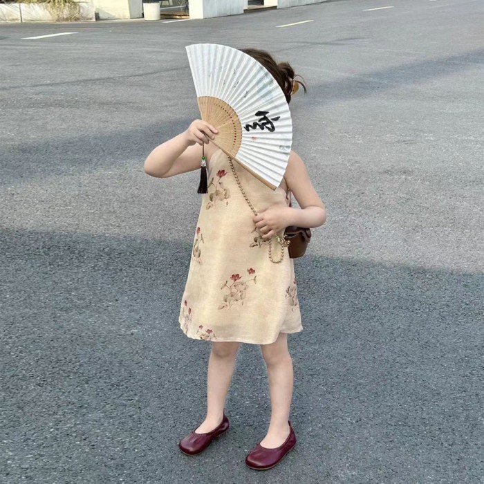 Cô Gái Nhỏ Quần Áo Trẻ Em Váy Sườn Xám Trung Quốc 2 Công Chúa Phong Cách Trung Hoa Bé Gái Váy Re