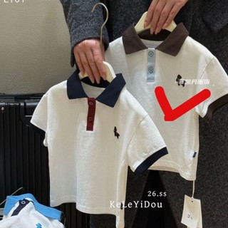 Áo sơ mi POLO giản dị đơn giản dành cho trẻ em phối màu cho trẻ nhỏ và vừa, áo thun ngắn tay đẹp, á