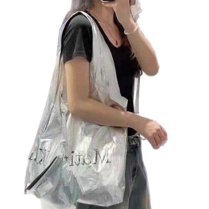 Hàn Quốc Thiết Kế Niche matin kim Phản Quang Túi Tote Trẻ Em Túi Mẹ Xách Tay Thời Trang Thân Thiện Với Môi Trường Một Vai Nách