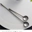 Retro Cũ Thìa Tay Cầm Dài Khuấy Phong Cách Nhật Bản Quay Cốc Thìa Inox 304 Thìa Cà Phê Dài Tay Muỗng