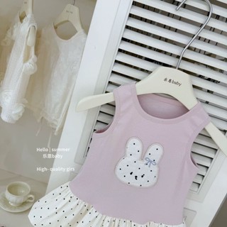 Mùa Hè Cho Nữ Phong Cách Hàn Quốc Mới Váy Thỏ Hồng Màu Hồng Thời Trang Modal Tank Top