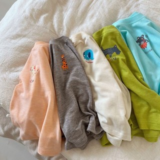 Mùa Xuân Thu Cotton Mỏng Áo Trẻ Em Bé Trai Dài Tay Phong Cách Hàn Quốc Cho Bé Quần Áo Trẻ Em Cotton