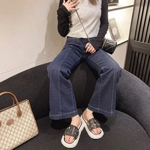 Ngọc Trai Dép Nữ Mùa Hè Áo Khoác Ngoài Cổ Tích Làn Gió Nữ Giày Slip-on Thời Trang Đế Dày Dép Đế Mềm