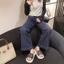 Ngọc Trai Dép Nữ Mùa Hè Áo Khoác Ngoài Cổ Tích Làn Gió Nữ Giày Slip-on Thời Trang Đế Dày Dép Đế Mềm