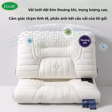 [Ventry] Gối kê cổ không áp lực Space Capsule dùng trong gia đình, gối hỗ trợ cột sống cổ cho người lớn, lõi gối đặc biệ