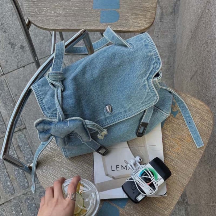 Denim Thời Trang Túi Đeo Ngang Denim Dung Tích Lớn Đi Lại Túi Retro Mới Thường Ngày Đa Năng Đeo Vai