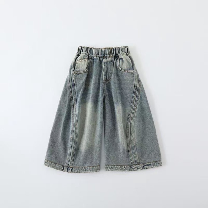 Quần jeans trẻ em, quần xuân thu, quần tây bé trai phong cách Hàn Quốc mới, quần áo trẻ em ph